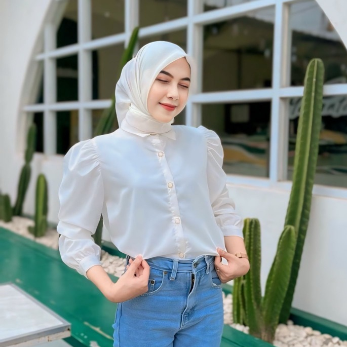Kemeja KATUN Bella Puffy Shirt เสื้อเชิ้ตผู้หญิง Premium Cotton Womens Top