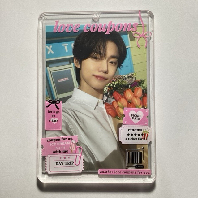 Photocard txt yeonjun mpc สร้อยคอวันเกิดร้านดอกไม้