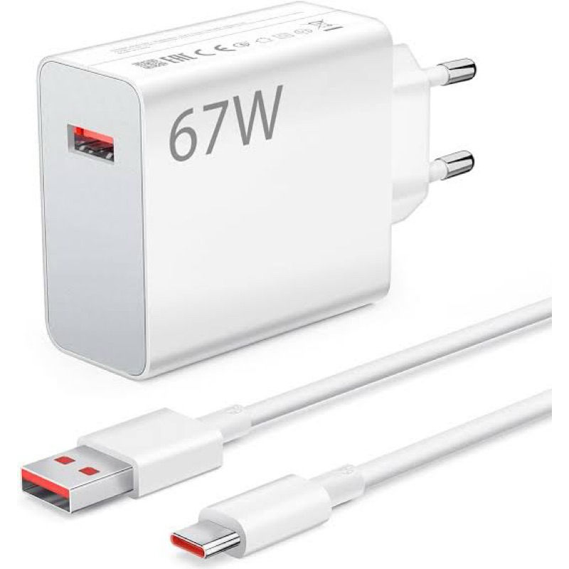 Xiaomi 67W USB Type-C Fast charging Adapter + สายชาร์จ / ชุดเครื่องชาร์จ Xiaomi Turbo Charge 67W