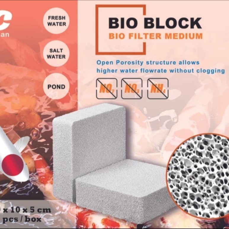 Original AQUA CLEAN Premium Bio Block เซรามิคกรอง Media Bio Filter Biological Filter Media สําหรับ K