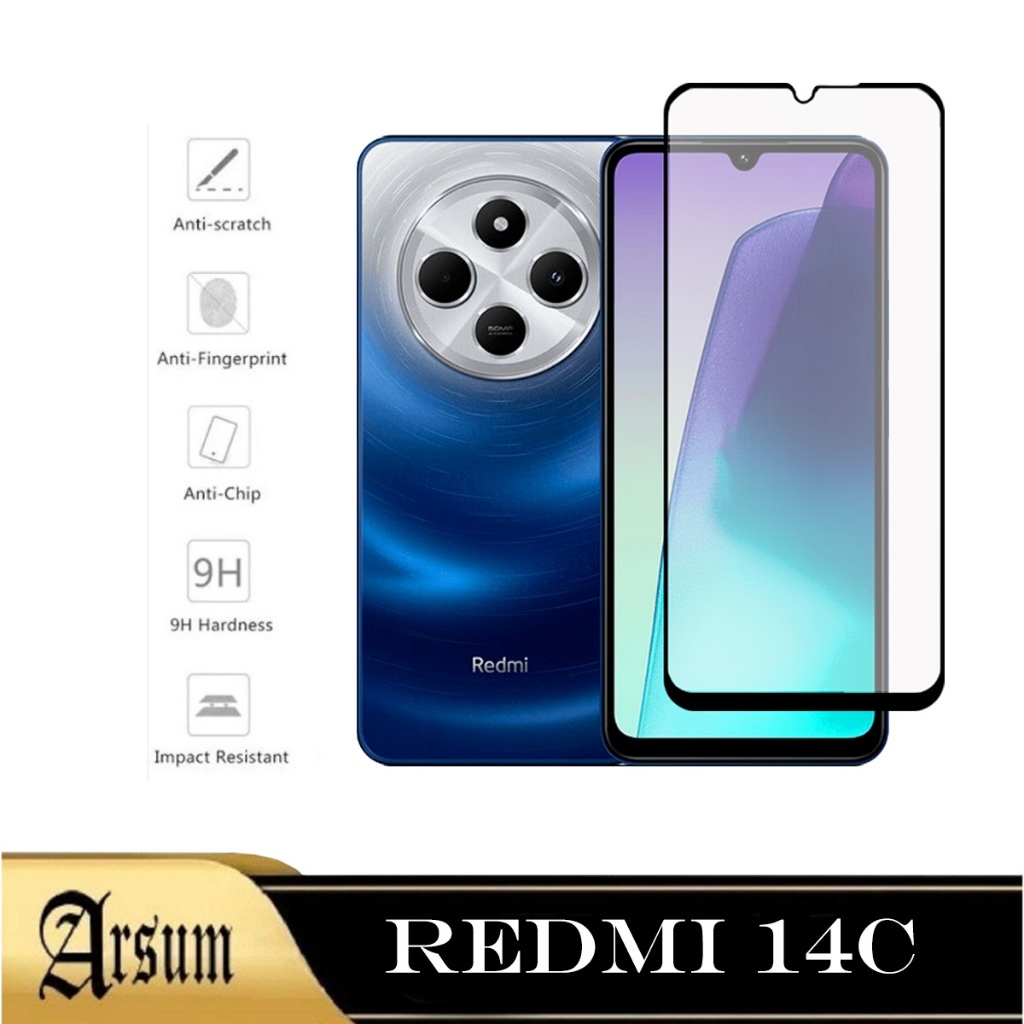 LAYAR กระจกนิรภัยหน้าจอ REDMI 14C / POCO C75 / REDMI 15C / POCO C85 ป้องกันหน้าจอด้านหน้าสมาร์ทโฟน
