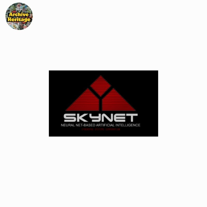 สติ๊กเกอร์โลโก้ intelligance ของ Skynet Terminator