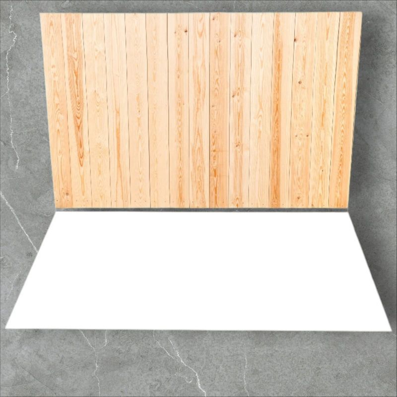 Putih KAYU เสื่อพับภาพ 30x45 พื้นหลังภาพสินค้า ลายไม้ ฐานสีขาว