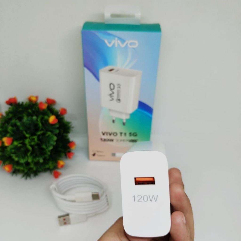 Vivo T1 5G 120W Original Fast Charging Micro USB และ Type c Charger/New ล่าสุด Vivo 120watt Fast Cha