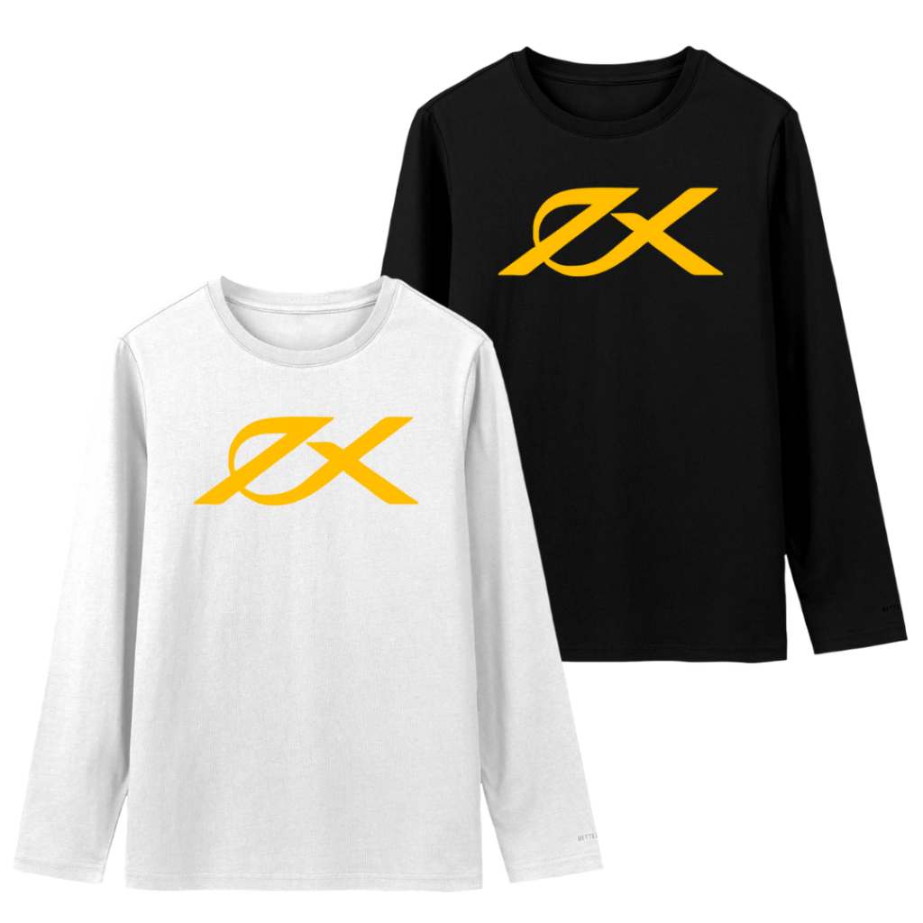 Cryptocurrency Exness Regular Fit O เสื้อยืดแขนยาวผ้าฝ้าย Combed 30s
