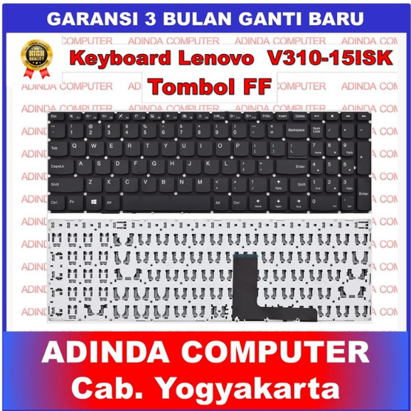 TOMBOL Lenovo Ideapad V310-15ISK V310-15IKB V310-15ISE V510-15IKB คีย์บอร์ดปุ่ม FF
