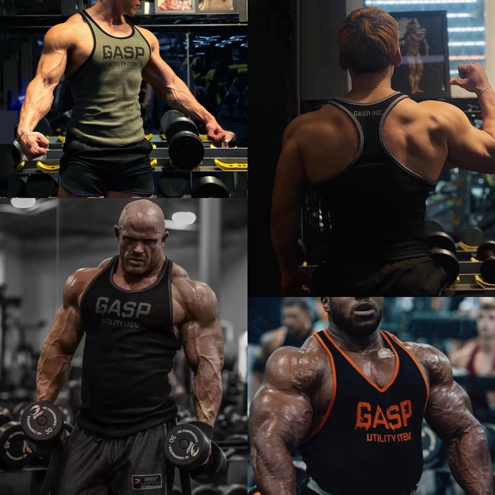 รายการเดียว GAPS UTILITY GYM MEN BODYFIT MUSCLEFIT COOL SPORT WEAR TANKTOP