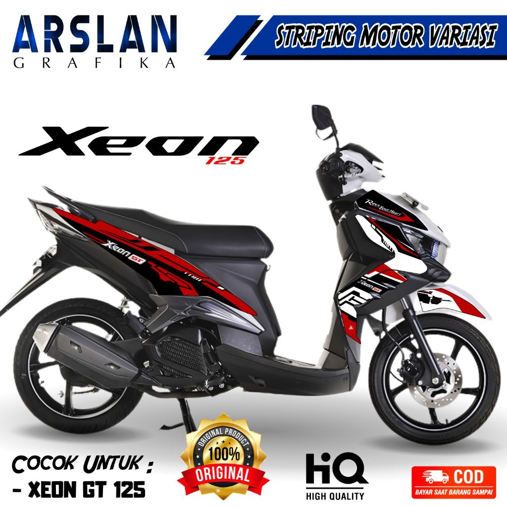 สติ๊กเกอร์ Xeon GT 125 / Xeon GT 125 Striping Hitech Design Variations