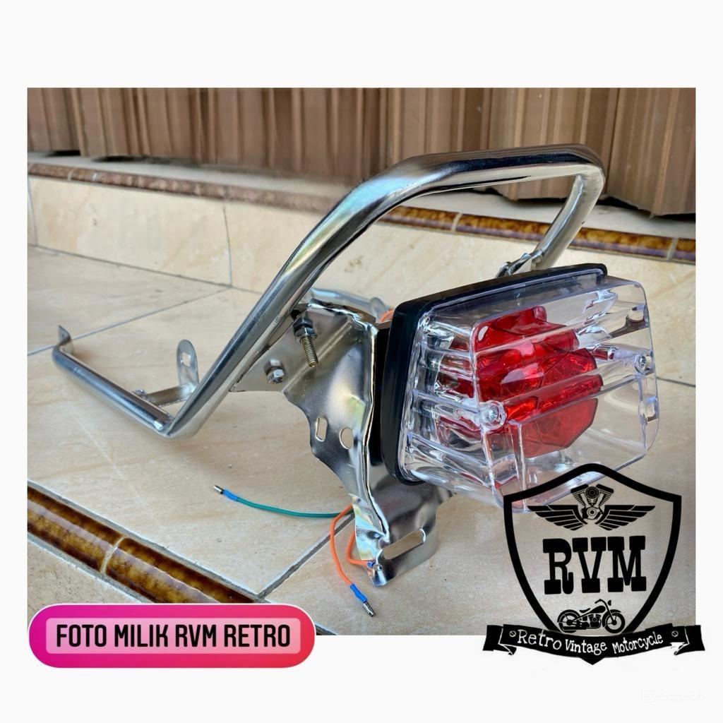 Honda Gl 100 GL100 ด้านหลัง Stoplamp ชุดใสใส Honda GL100