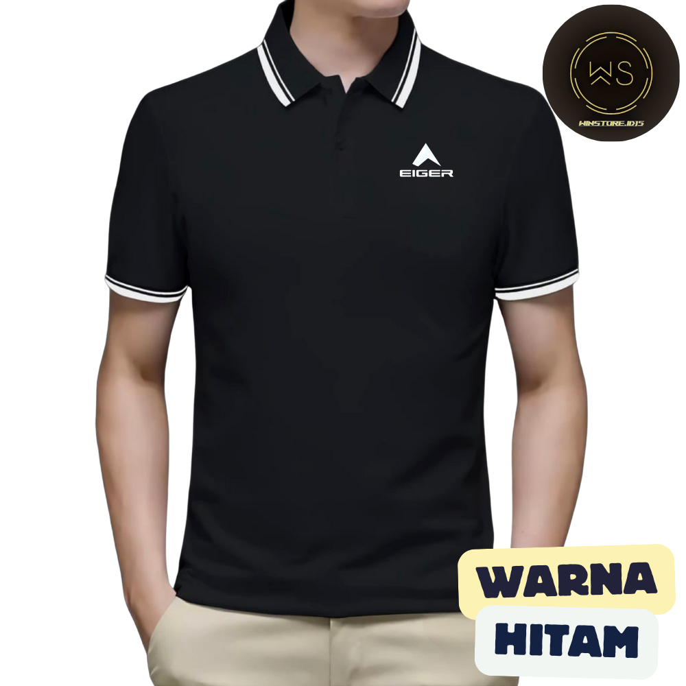 WINSTORE.ID15 Wangki 2 LIS เสื้อยืดโปโล EGR DTF Motif ผู้ชายธรรมดา ไซส์ M, L, XL, XXL เสื้อคอปกผู้ให