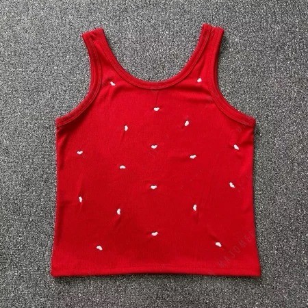 C - CGW SALMA WOMENS CROP TANKTOP / Minii LOVE Crop WOMENS TANKTOP LOVE MOTIF / KOREAN TANKTOP / LAT