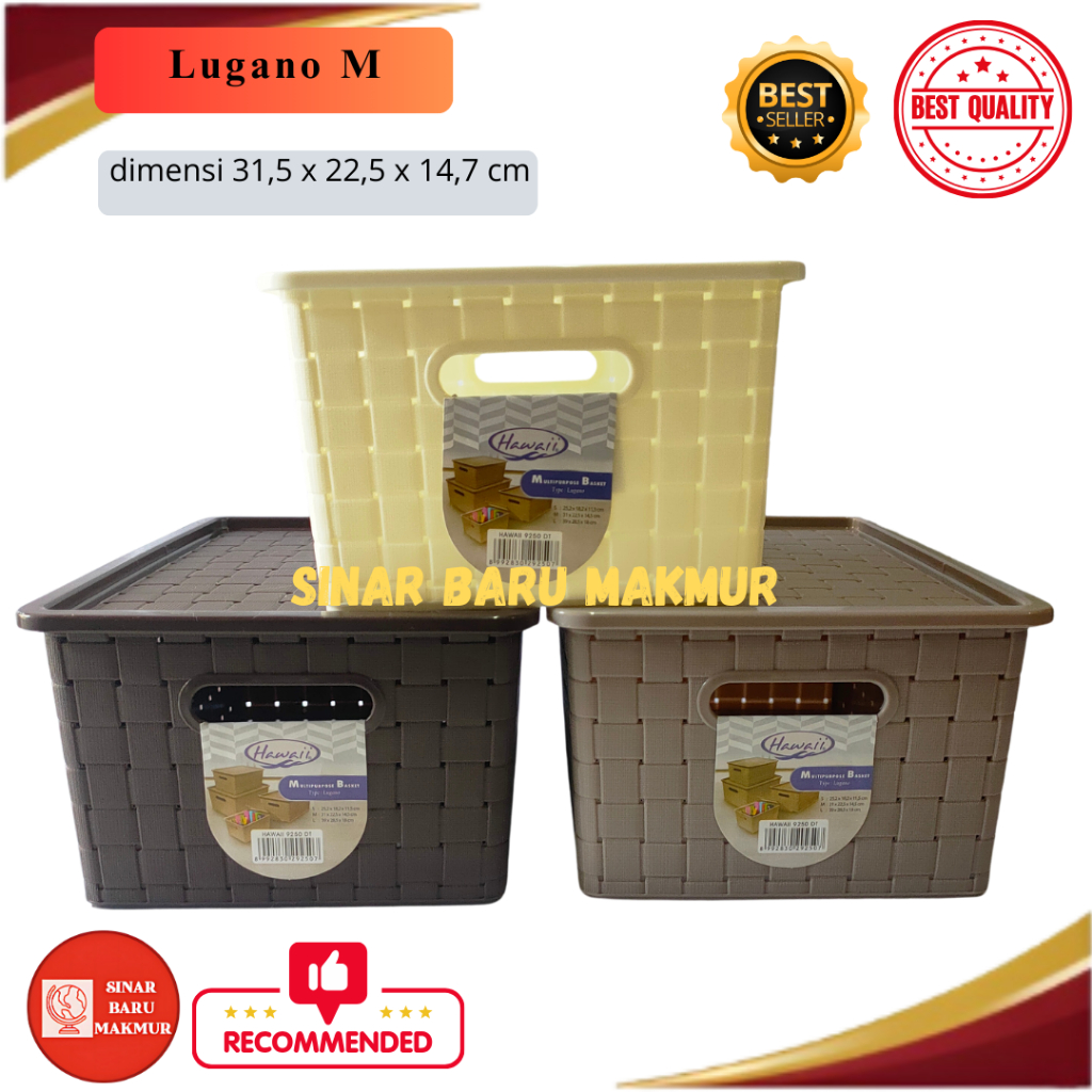 ตะกร้าอเนกประสงค์ LUGANO พร้อม M LID