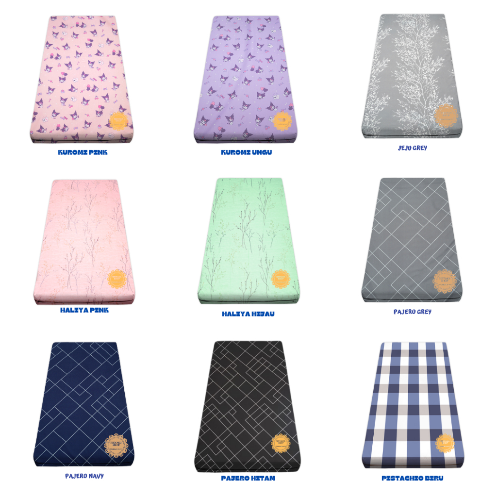 ผ้าหุ้มที่นอนโฟมซิป 80x180x5 - 80x180x10 - 80x180x15 - 80x180x20