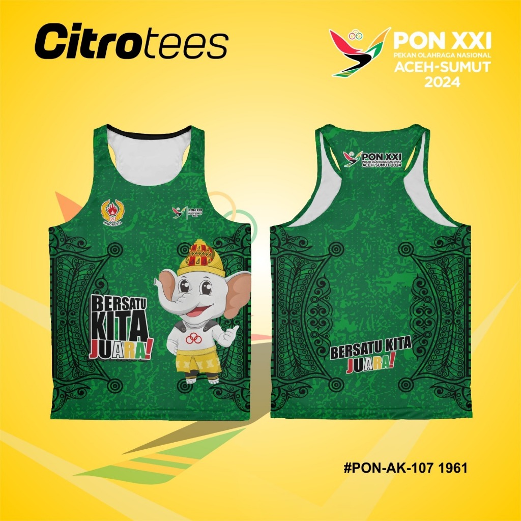 เสื้อกล้าม JERSEY PON XXI 2024 | เสื้อแข่ง PEKAN แบบพิมพ์เต็ม