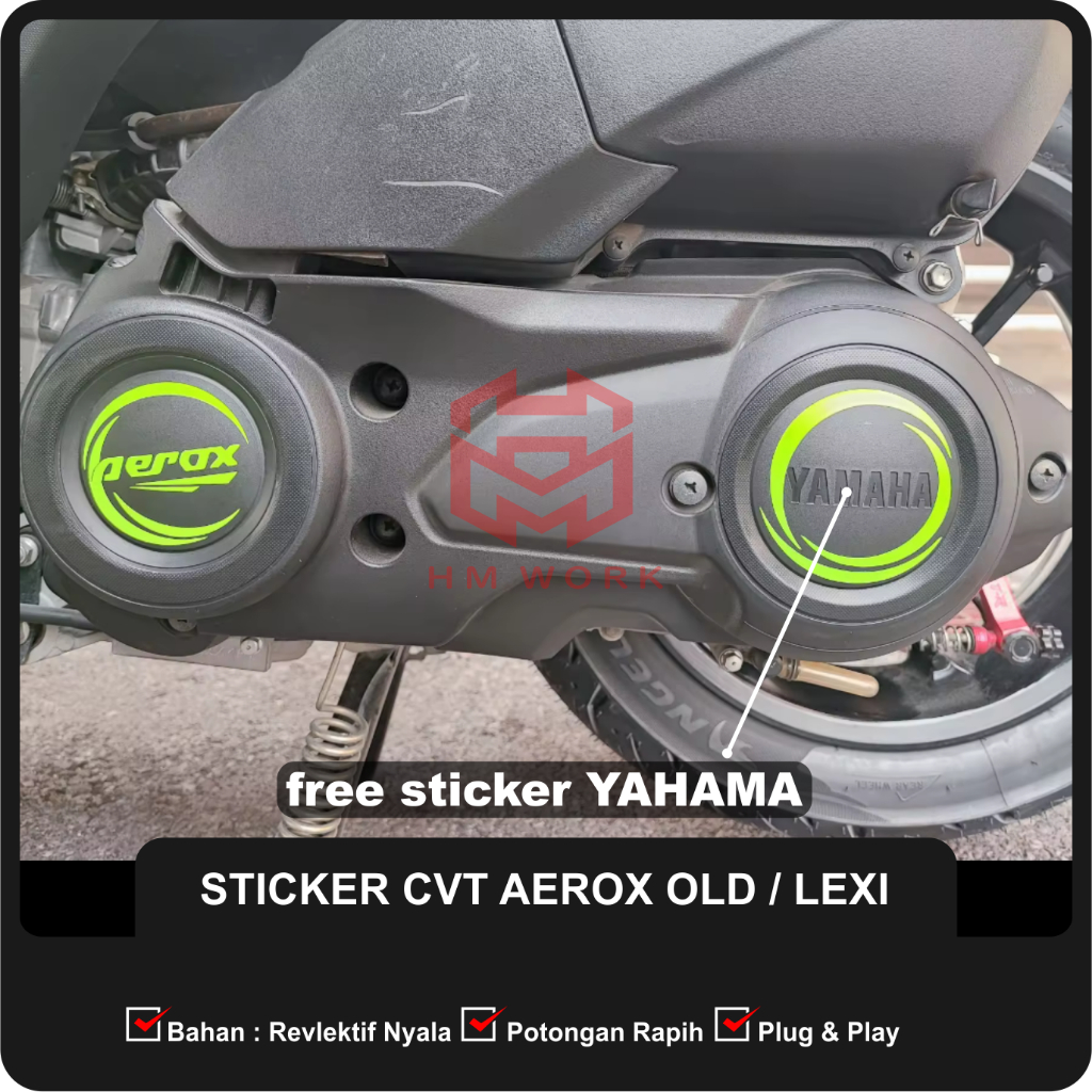 สติ๊กเกอร์ตัดซ้ําได้บน CVT AEROX OLD / LEXI