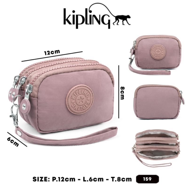 OZZELBAG COIN WALLET/ GIFT 3 ZIPPERS K1PLING 159 นําเข้า