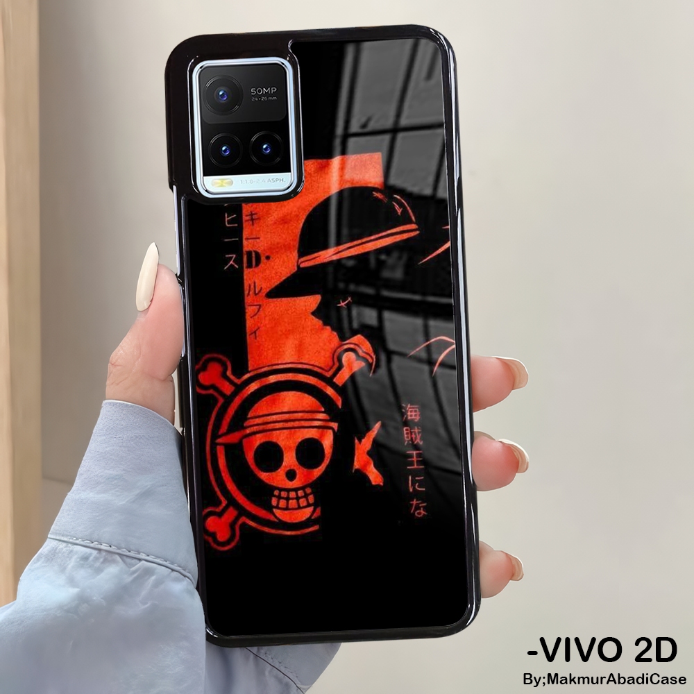 Hardcase Glossy 2D Case Vivo Y21 Y21A Y21S Y21T Y33T Y33S Vivo Casing - One Piece Anime Motif Case