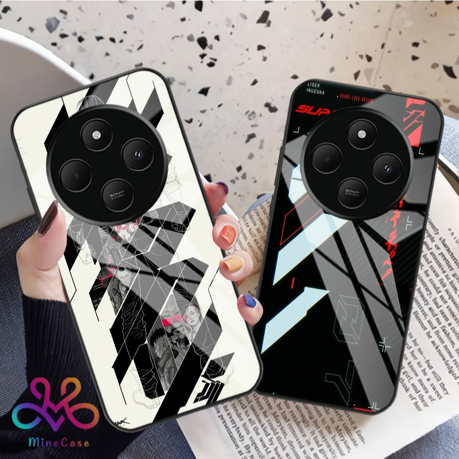 {Q89} REDMI 14C Glossy Glass Softcase - REDMI 14C HP Casing