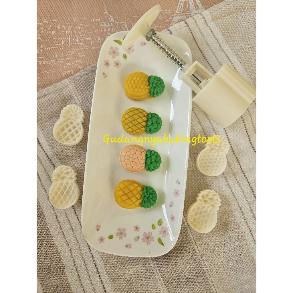 แม่พิมพ์ขนมไหว้พระจันทร์สับปะรด Nastar 4 แสตมป์ 30gr| 50 กรัม