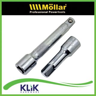 MOLLAR Extension Bar 1/2 Inch x 3 Inch 5 Inch Pilih Ukuran - Sambungan Kunci Sok Chrome Vanadium