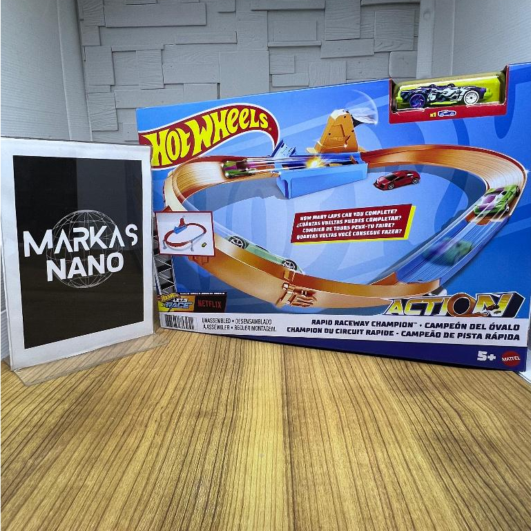 Hotwheels Hot Wheels ACTION RAPID RACEWAY CHAMPION playset Original Mattel