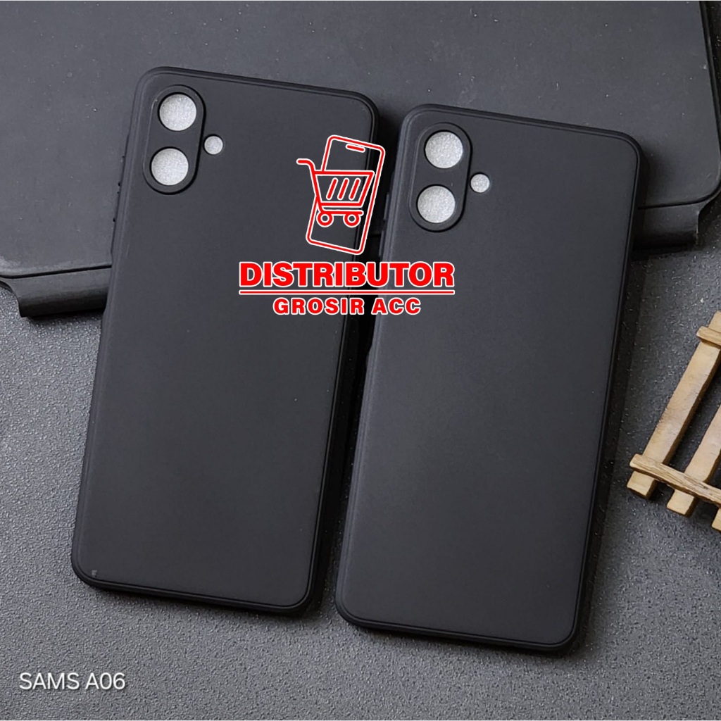 SAMSUNG A06 CASE MACAROON BLACK PREMIUM SOFT CASE สีดํา SAMSUNG A06 MSB
