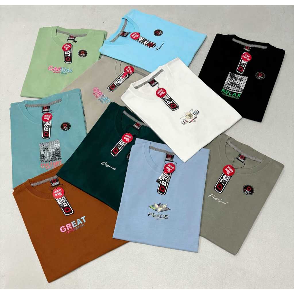เสื้อยืด Distro Branded Mens Womens Unisex Mix Brand Dbest | เสื้อยืดและผู้ชาย