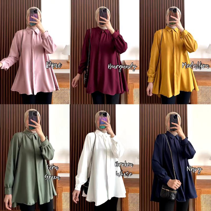 Kinka SHAKILLA PLAIN BLOUSE OVERSIZED