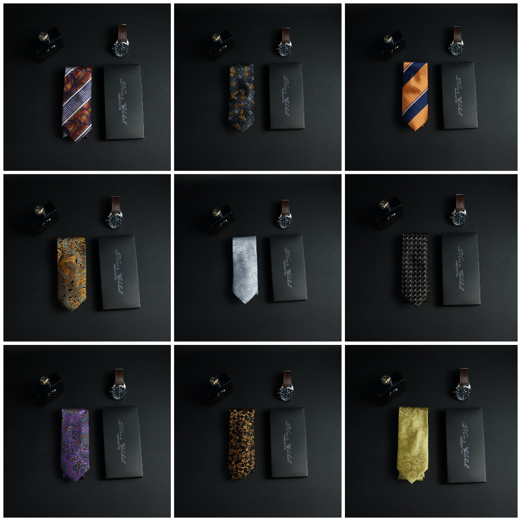 MENS GLOBAL 8CM WIDTH PREMIUM BATIK PATTERN MENS TIE 8 CM WIDTH ELEGANT WEDDING BLUE OFFICE