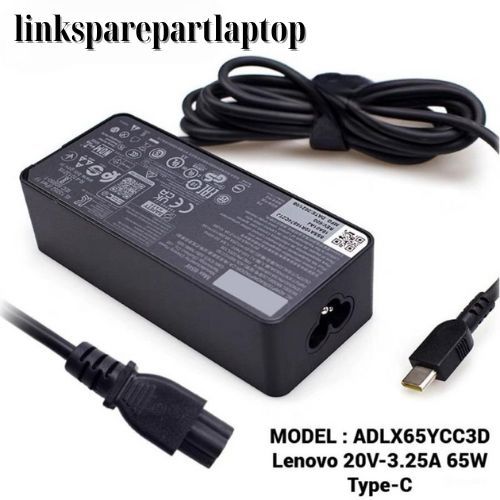 อะแดปเตอร์ชาร์จแล็ปท็อป 20V 3.25A 65W USB Type-C อะแดปเตอร์ชาร์จ T490s T495 T495s