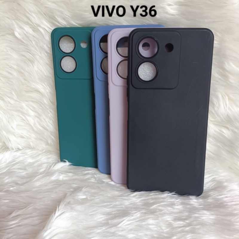 เคสกล้อง Macaron Pro Lenspro Vivo Y36 4g/5g ซิลิโคน