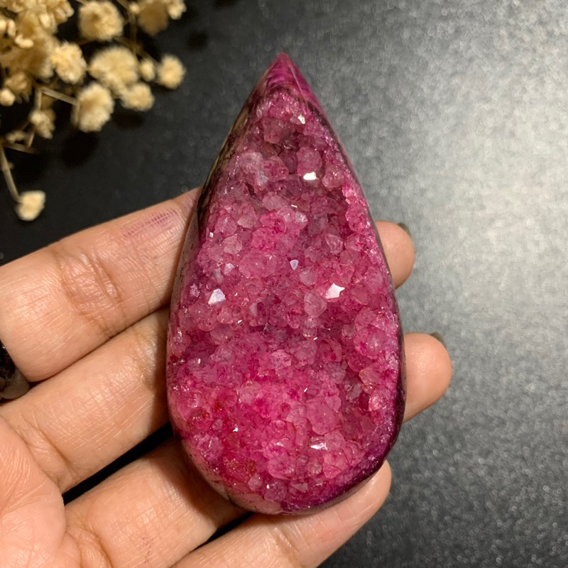 Druzy Es 7ซม | พลอยพลอย | เครื่องประดับหมอuzy | ย้อม Druzy