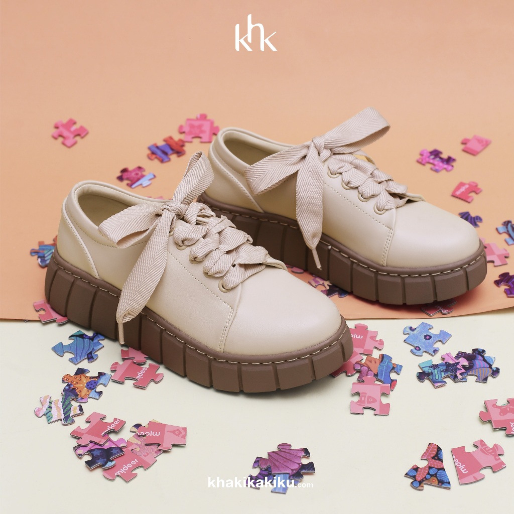 Khk by Khakikakikaki Bricia Cream รองเท้าผ้าใบ