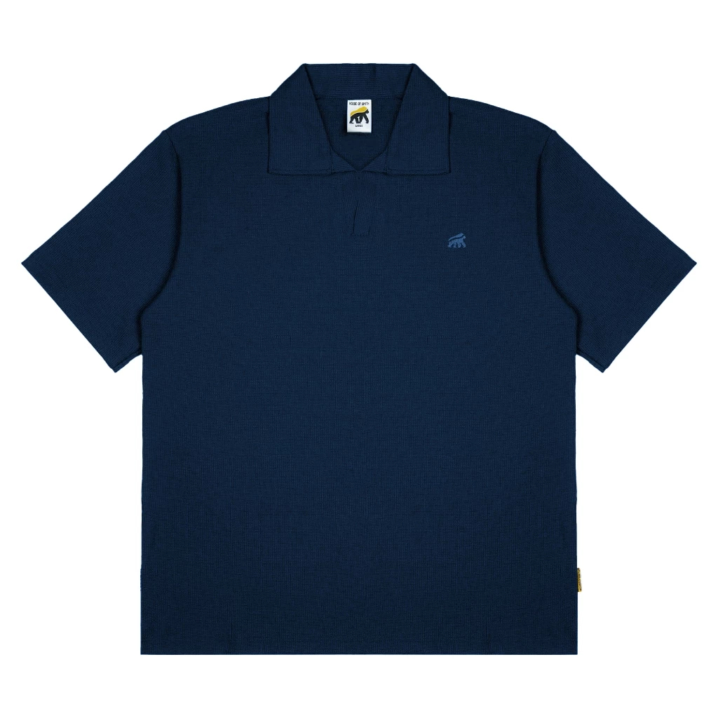 เสื้อโปโล House of Smith Bdg - Waffle Dark Blue - เสื้อโปโลผู้ชาย