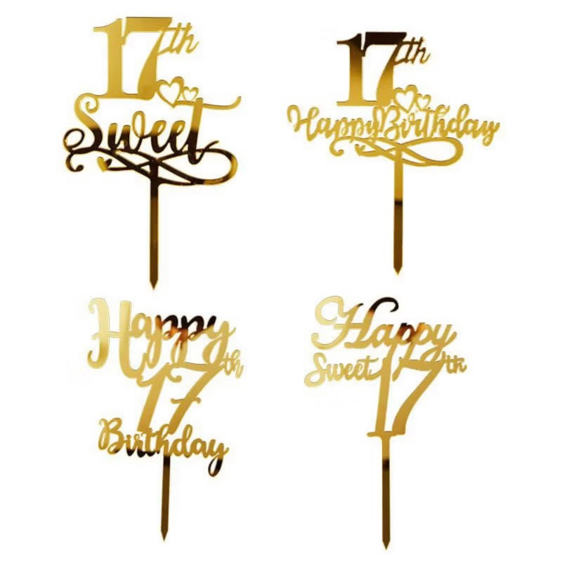 Sweet seventeen 17th Anniversary อะคริลิค TOPPER