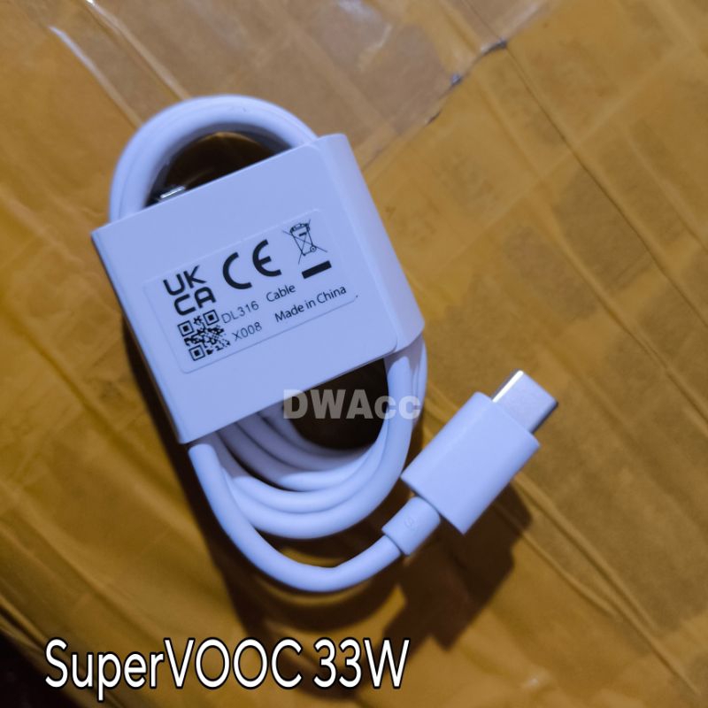OPPO 33W ORI A77s, A58, A78, A95, Reno 7z, Reno 8 4g Data Cable. การชาร์จอย่างรวดเร็วของแท้