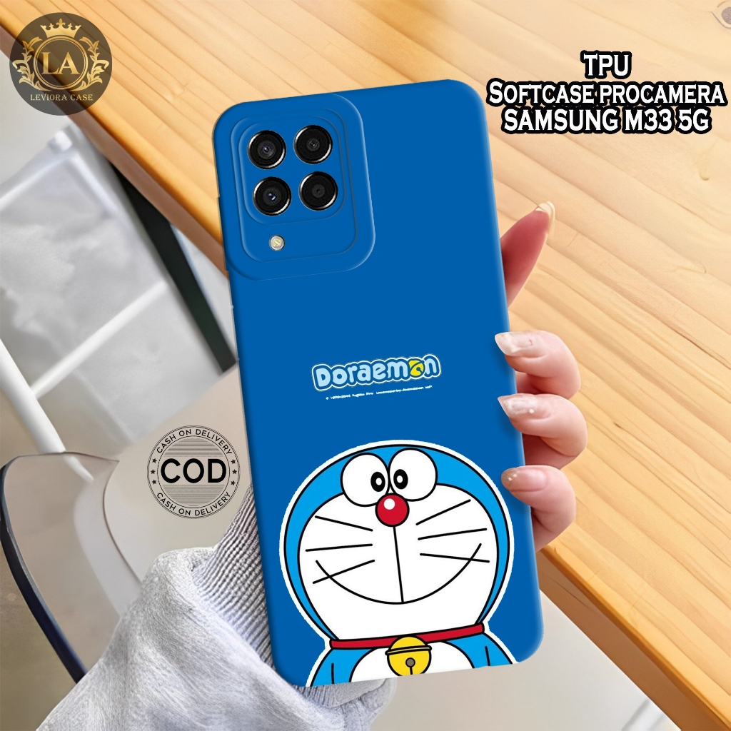 HP เคส Samsung M33 5G รุ่นล่าสุด - เคส Leviora - เคสแฟชั่น Doraemon - Samsung M33 5G Softcase - เคสก