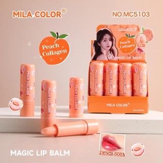 [PCS ecer ada harga GROSIR] Lipbalm Mila Color Peach Collagen/Iman KOKO (BPOM) Pelembab Perawatan Bibir Grosir COD