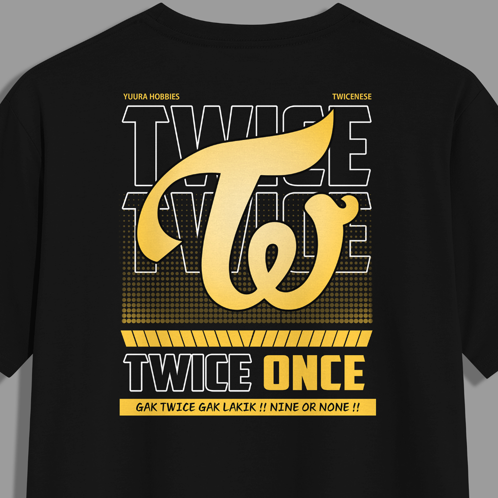YuuRa งานอดิเรกเสื้อยืด Unisex - Twice - Not Only ONCE แต่ TWICE