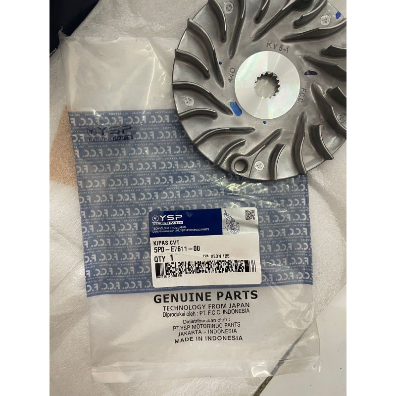WHOLESALE พัดลม CVT Xeon 125 5P0/44D / Mio M3 125 / FCC ดั้งเดิม