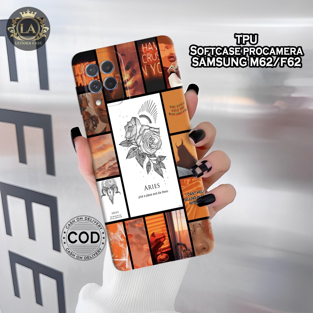 เคส HP Samsung M62 / F62 ล่าสุด - เคส Leviora - เคสแฟชั่น Zodiac - Samsung M62 / F62 Softcase - เคสก