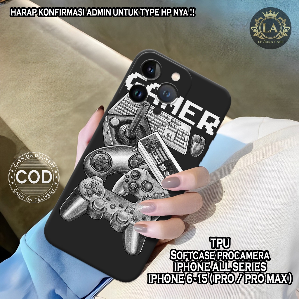 เคส HP IPHONE 7 / 15 (Pro / Pro max) - เคส Leviora - เคสเกมแฟชั่น - IPHONE 7 / 15 Softcase - เคสกล้อ