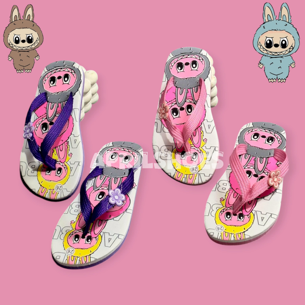 รองเท้าแตะเด็กผู้หญิง flip-flop ฟักทองน่ารักล่าสุด