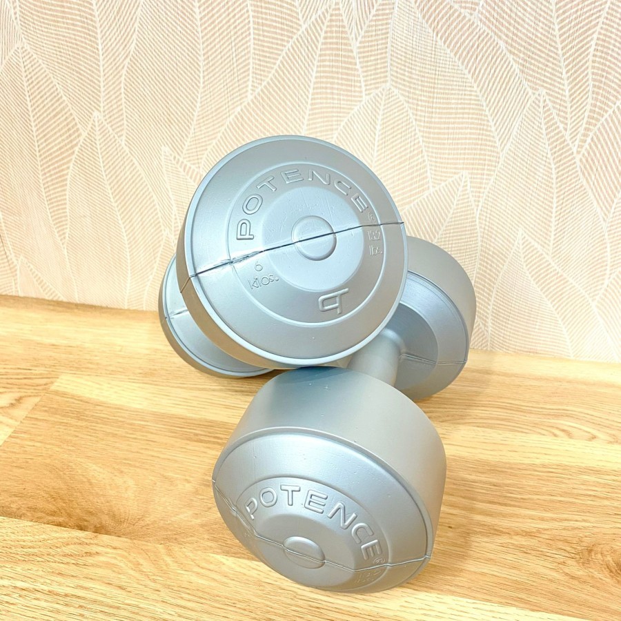 Potence Dumbell Plastic 6kg Dumbell 6kg Barbell 6kg Dumbbell Dumbbell 6kg
