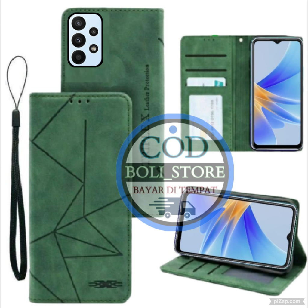 CASE HP SAMSUNG A32 5G Flip Motif Wallet Casing HP Flip Motif Wallet Leather SAMSUNG A32 5G