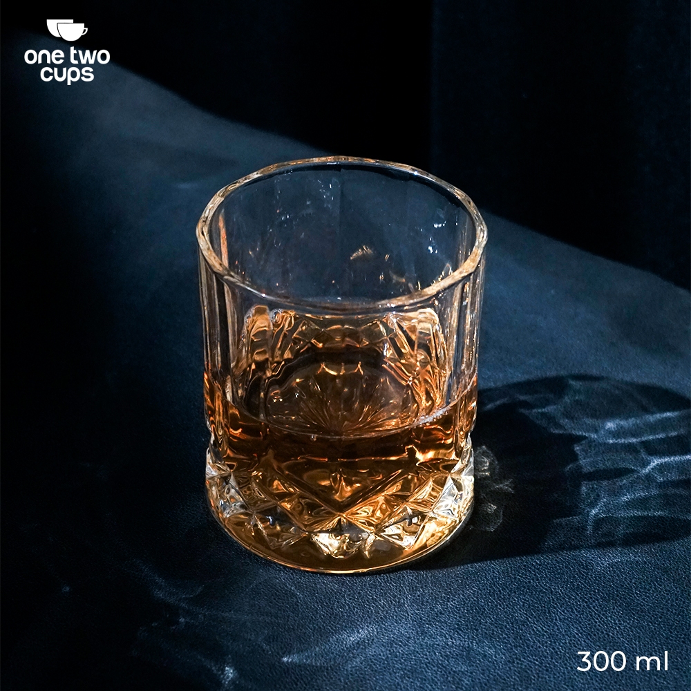 Whisky Crystal Old-Fashioned Rock Glass 300ml - YJ104 - โปร่งใส