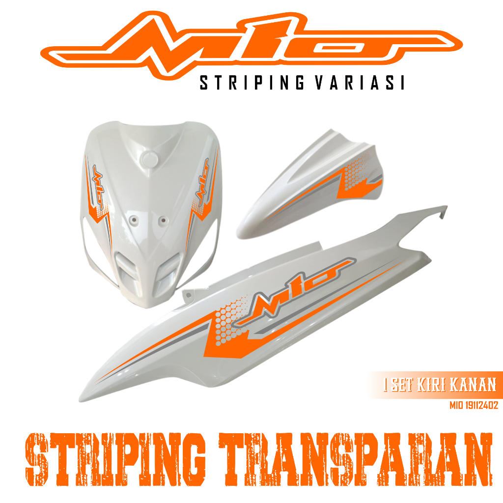 MIO SPORTY SIMPLE TRANSPARENT STRIPING MIO สติ๊กเกอร์มอเตอร์ไซค์