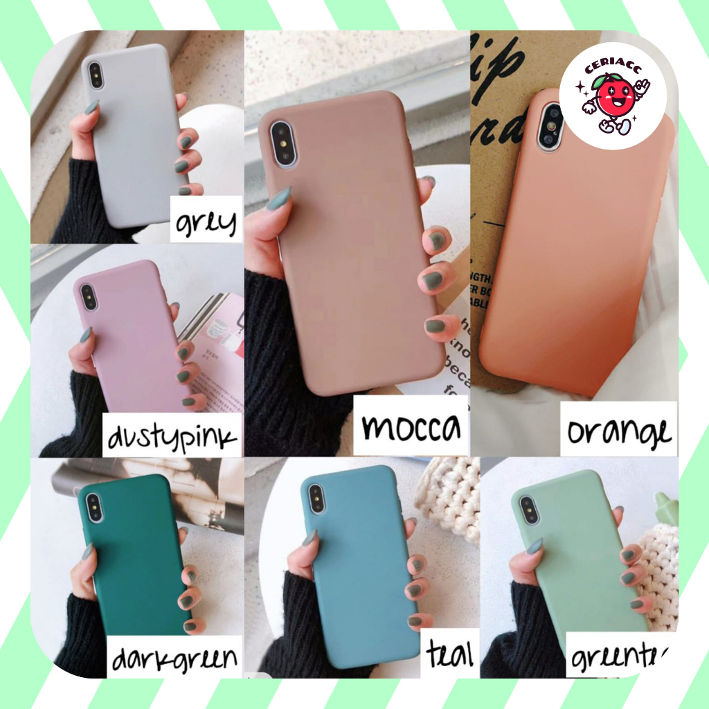 Candy pastel basic softcase realme c12 c25 c20 C11 2021 C21 Redmi 9c 10a POCOPHONE M3 REDMI 9T c21y 