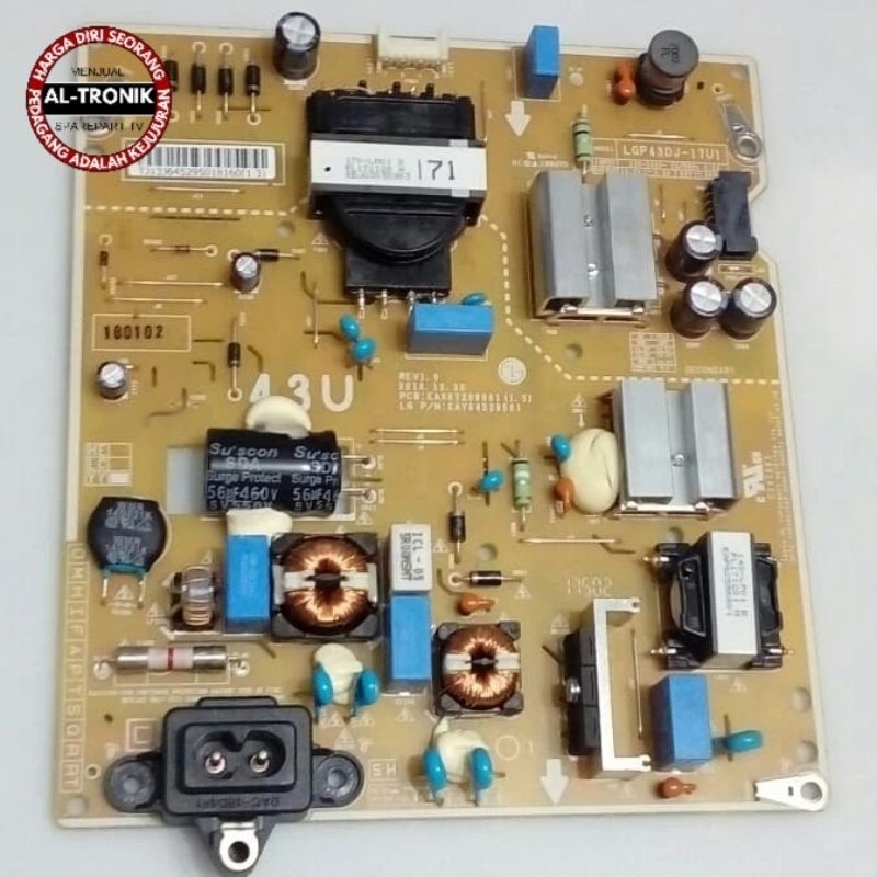 LG 43 INCH LED TV POWER SUPPLY รุ่น 43UJ632T-TA REGULATOR PSU POWER SUPLAY TV LG 43UJ632T 43UJ632 43