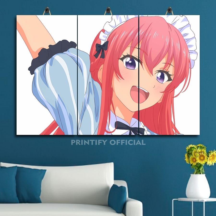 โปสเตอร์ห้อง Waifu Megami No Cafe Terrace | สินค้า Printify | กําแพง ตกแต่ง |DDO/LORMX